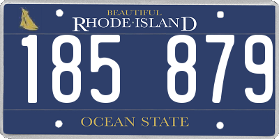 RI license plate 185879
