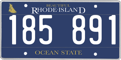 RI license plate 185891