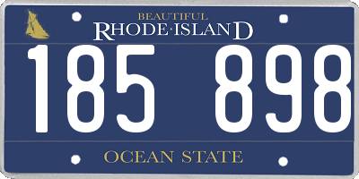 RI license plate 185898