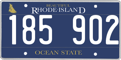 RI license plate 185902