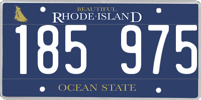 RI license plate 185975