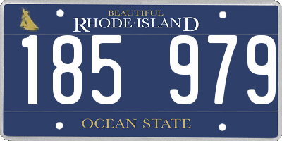 RI license plate 185979