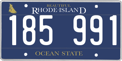 RI license plate 185991