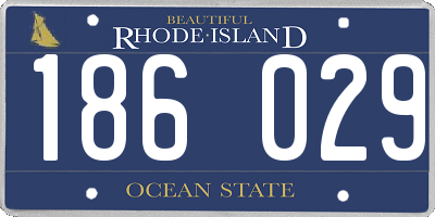 RI license plate 186029