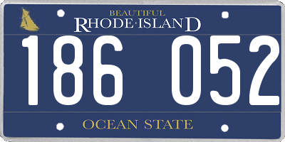 RI license plate 186052