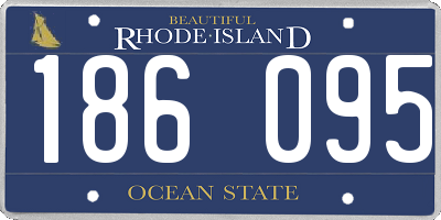 RI license plate 186095