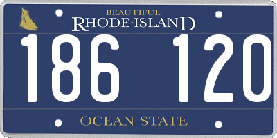 RI license plate 186120