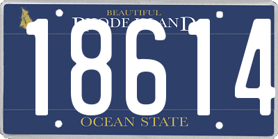 RI license plate 18614