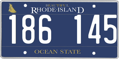 RI license plate 186145