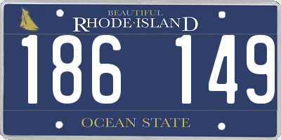 RI license plate 186149