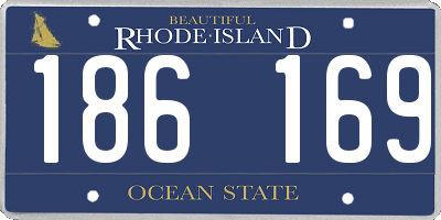 RI license plate 186169