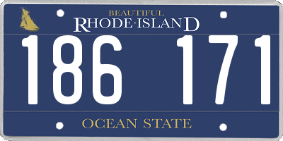 RI license plate 186171