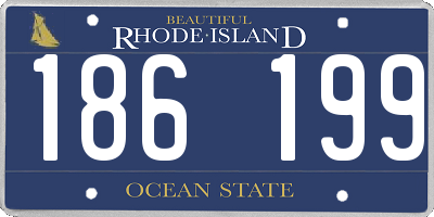 RI license plate 186199