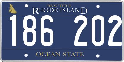 RI license plate 186202
