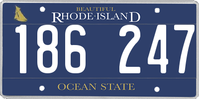 RI license plate 186247