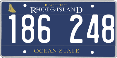 RI license plate 186248