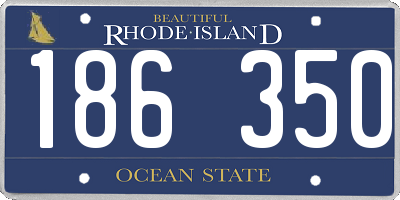 RI license plate 186350
