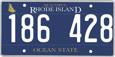 RI license plate 186428