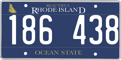 RI license plate 186438