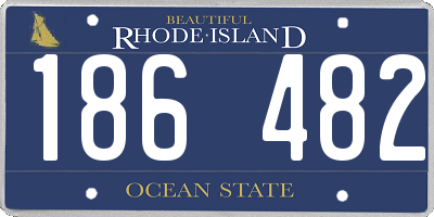 RI license plate 186482