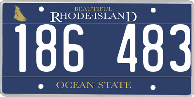 RI license plate 186483