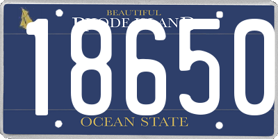 RI license plate 18650