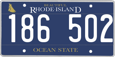 RI license plate 186502