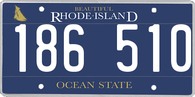 RI license plate 186510
