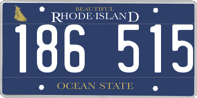RI license plate 186515