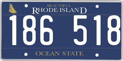 RI license plate 186518
