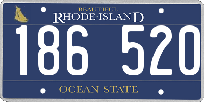 RI license plate 186520