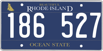 RI license plate 186527