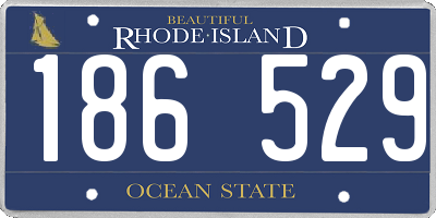 RI license plate 186529