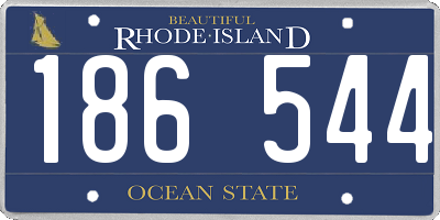 RI license plate 186544
