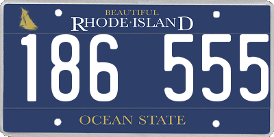 RI license plate 186555