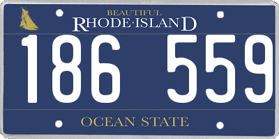 RI license plate 186559