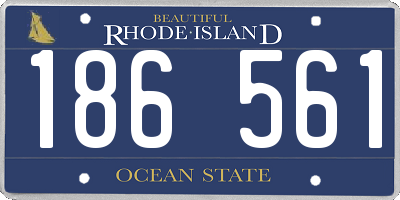 RI license plate 186561