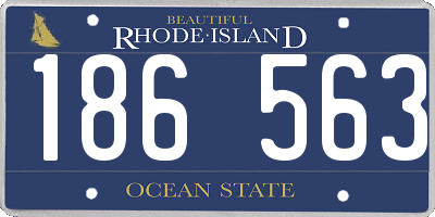 RI license plate 186563