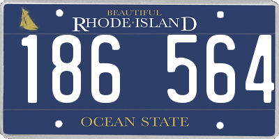 RI license plate 186564
