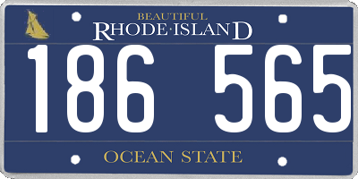 RI license plate 186565