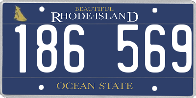 RI license plate 186569