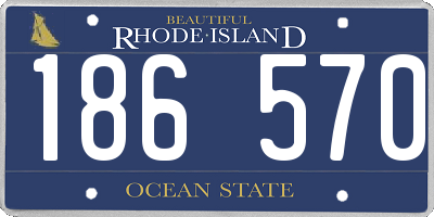 RI license plate 186570