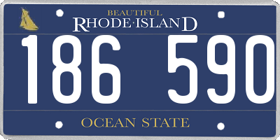 RI license plate 186590