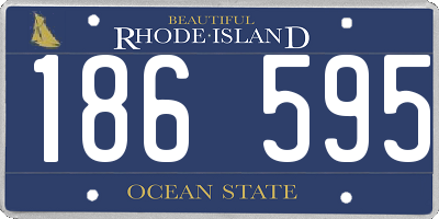RI license plate 186595
