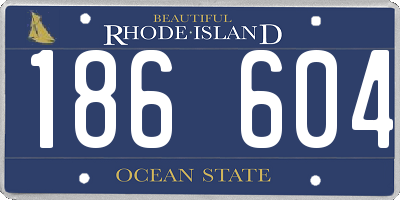 RI license plate 186604