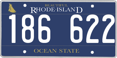 RI license plate 186622