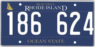 RI license plate 186624