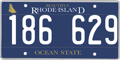 RI license plate 186629