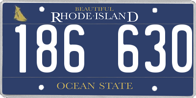 RI license plate 186630
