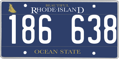 RI license plate 186638